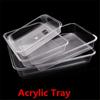 Acrylic Plastic Serving Trays Transparent Rectangular Serving Fruit Vegatable Food Tray Dishes Dinner Set Square Plates Dishes