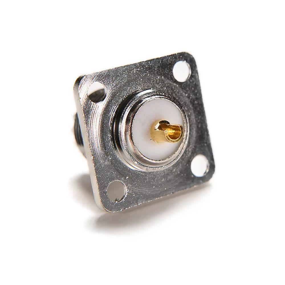 2Pcs PL259 Solder Cup Chassis Mount Connector SO239 RF Coax Adapter Flange Panel Coaxial Connector