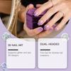 Double-headed Silicone Nail Pen For Nail Painting, Easy To Apply, Fashionable And Creative For Beginners.