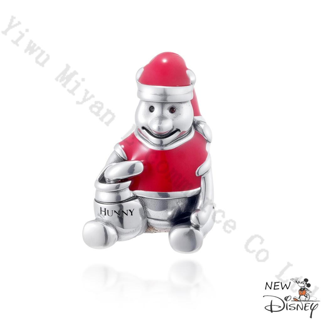 Silver 925 Disney Cartoon Charm Fit Original Bracelet Mickey Winnie Stitch Pooh Bead Pendant DIY Jewelry Making Accessories Gift
