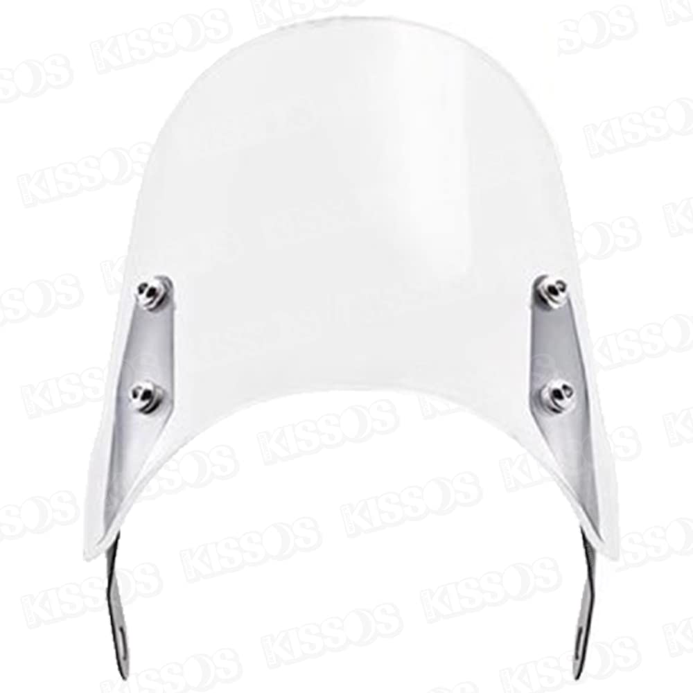 Universal Motorcycle Windscreen Meter Visor for Honda, Yamaha, and Suzuki (Clear)