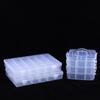 1/3 Stuks Sieraden Oorbellen Doos Container 15/18/24/28/30/36 Vakjes Transparante Plastic Compartiment Doos Schroef Gereedschap Opbergdozen