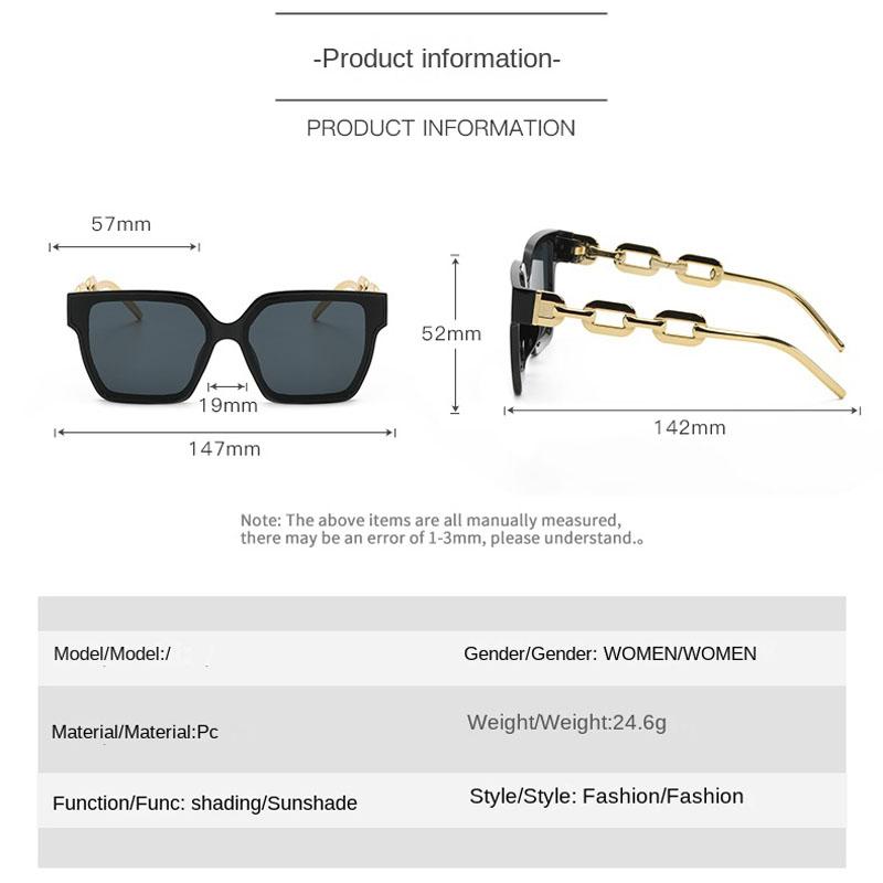 Luxury Cat Eye Sunglasses Woman Brand Designer Vintage Black Sun Glasses for Fashion Big Square Frame Female UV400 Oculos De Sol