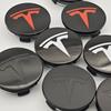Autoaufkleber Tesla 4 Stück 56mm ABS Tesla Model 3 Model Y Original Abdeckungen Radkappen Radnabendeckel für Tesla Model Y X S Auto Zubehör