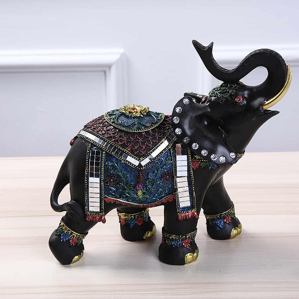 1Pcs Elephant Resin Home Decoration Right or Left Home Decor Figurines Art Crafts for Home