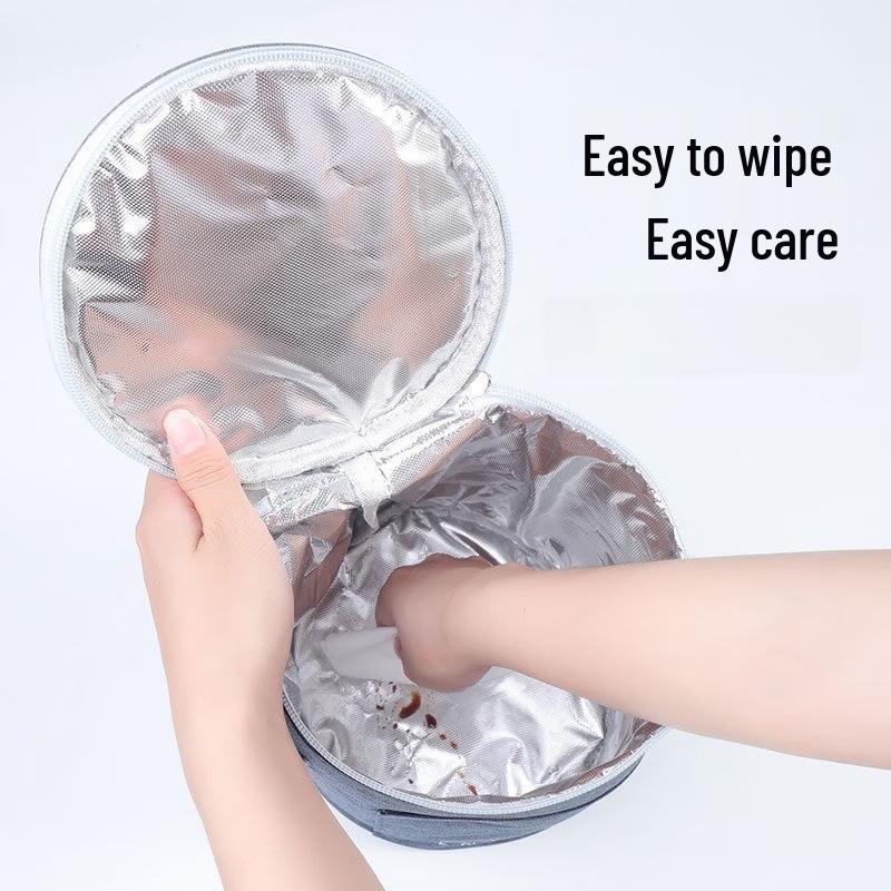 OLOEY Portable Circular Lunch Bag