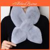 Plush Scarf Imitation Womens Winter Rex Rabbit Fur Collar Thickened Warm Allmatch Fur Collar Simple Cross Scarf