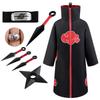 Naruto Akatsuki Roter Wolken Umhang - Uchiha Itachi Cosplay Kostüm für Halloween Aufführungen