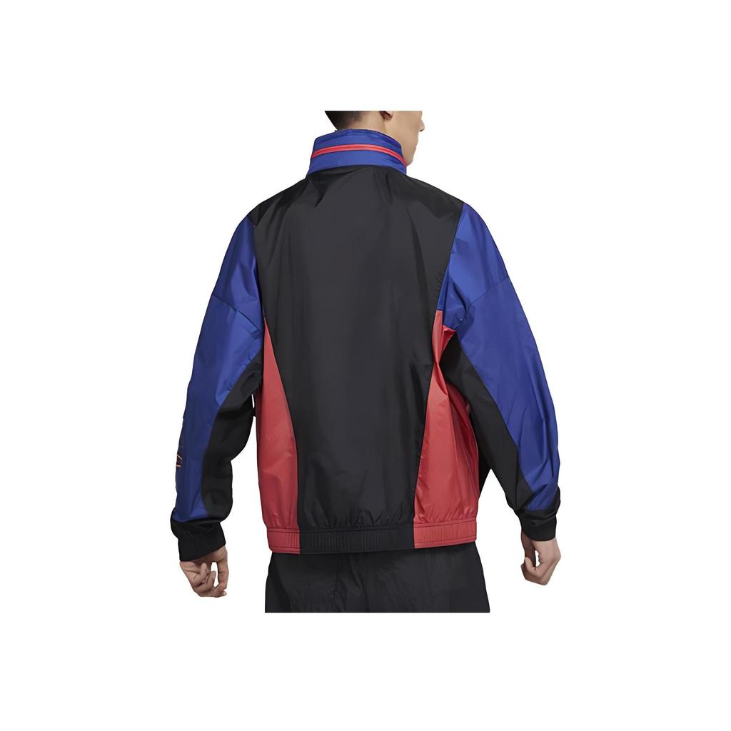 Jordan Giacca Sportiva Tessuta Color-Block con Logo Ricamato Uomo Capispalla Blu DN3404-010