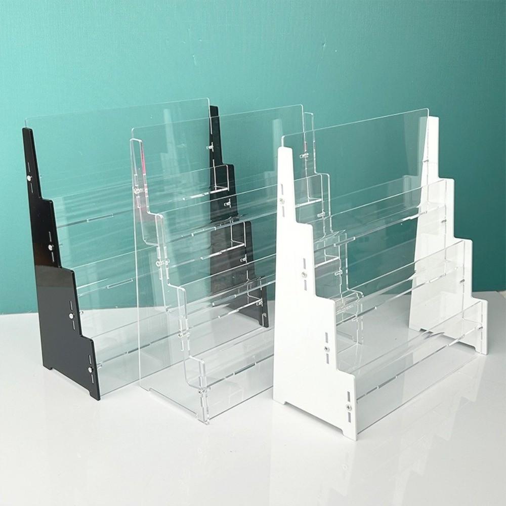 3 Layers Baseball Card Storage Rack Removable Acrylic Sports Card Organizing Box Clear Display Compact Card Display Stand