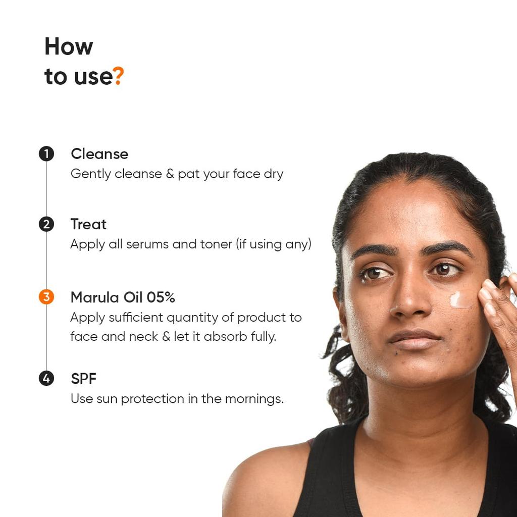 Minimalist Marula Oil 5% Face Moisturizer For Dry Skin With Hyaluronic Acid Deep Hydration 1.7oz