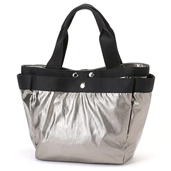 

Сумка [Isaac] мини цвета оружейного металла с наплечной лямкой с покрытием, сумка-тоут 2-в-1, женская,