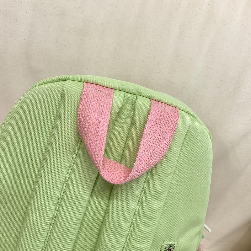Colored Middle School Student Schoolbag Women's Campus Backpack Large Capacity Travel Backpack