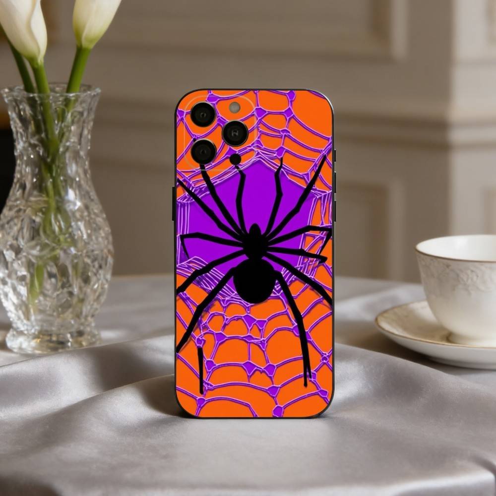 S-Spider W-web P-pattern Phone Case Silicone Soft For IPhone 17pro 16 15 14 13 12 11 X XR Plus Pro Max Plus