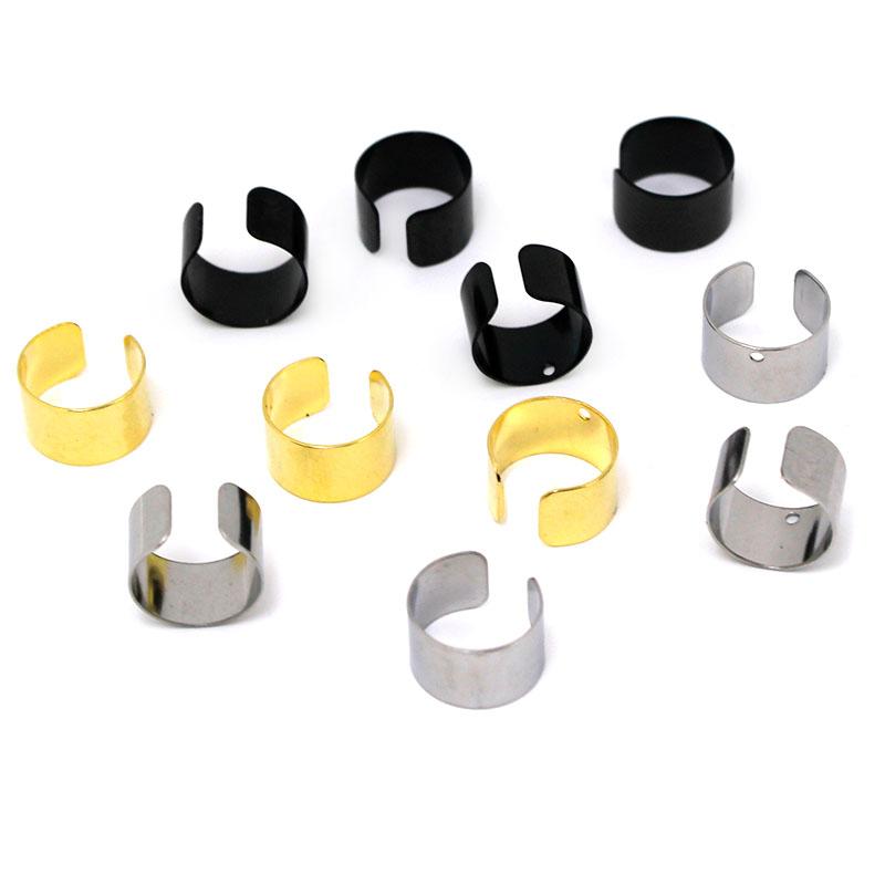 20 Pièces Clips d'Oreille en Acier Inoxydable Apprêts Bijoux de Corps Manchettes d'Oreille Boucles d'Oreilles Sans Perçage pour Femmes Hommes Fabrication de Bijoux DIY