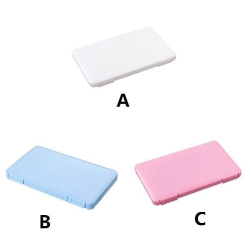 BOKIOESDE Mesh Folder Storage Box, Mask Case, Compact Size, Finely Crafted, Home Supplies, White