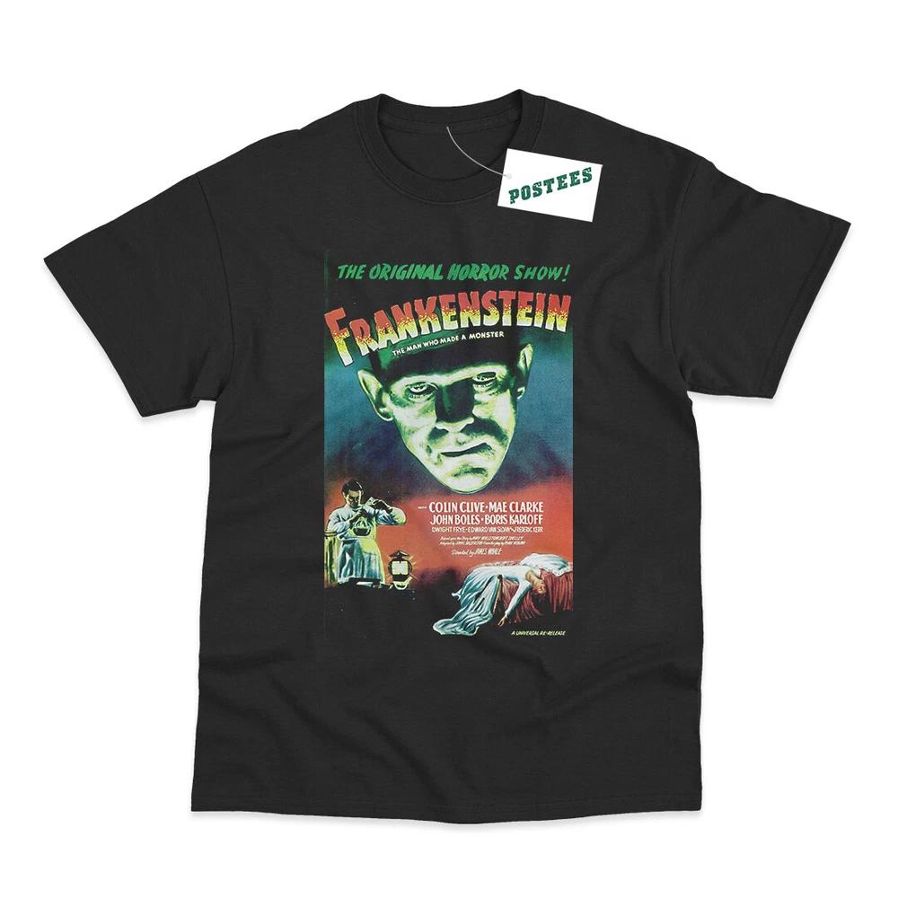 Retro Movie Poster Style Frankenstein Direct To Garunisext Printed TShirt M