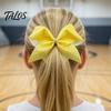 Secure Hair Grips for Dancers Sparkling Bow Clip, Glitter Sequin Clip Cheerleading Ribbon Bows Cheer Performance And Dance Team Accessories,