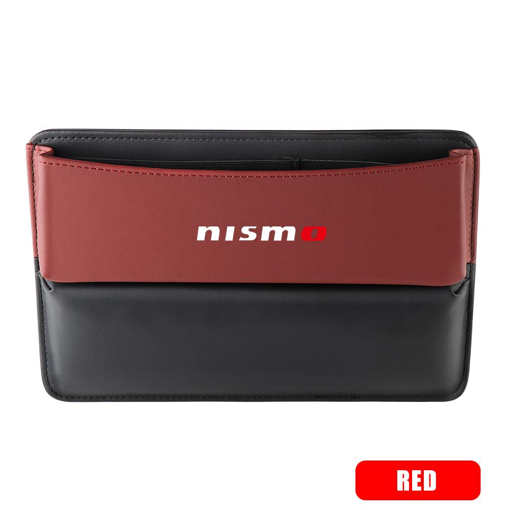 Hub cap Leather Car Central Console Organizer Storage Box Car Side Seat Gap Filler For Nissan Nismo X-Trail Qashqai J11 GTR j10