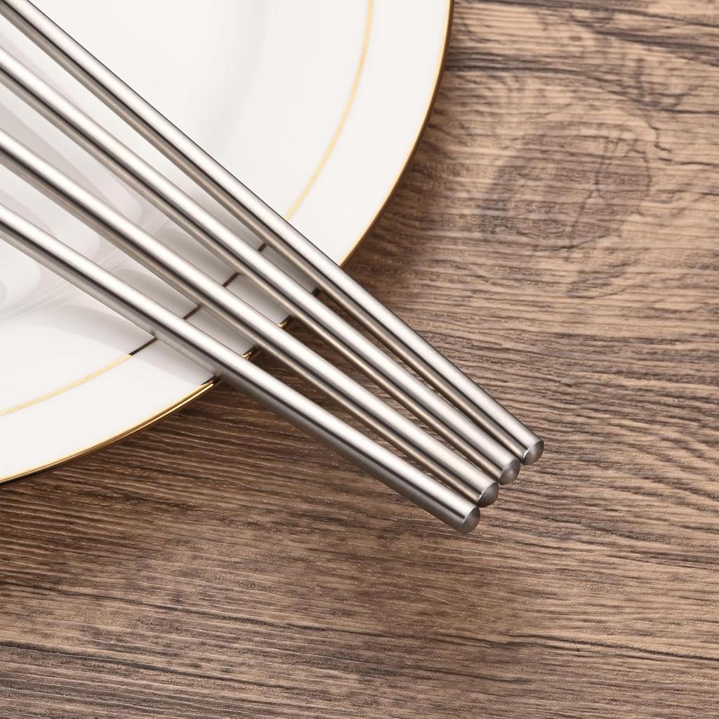 4-Pack 8.7" Stainless Steel 2-Tine Pickle Forks – Long Handle Cocktail, Olive, Appetizer, Fruit, Dessert, Salad & Seafood Forks – Ideal for Jar,