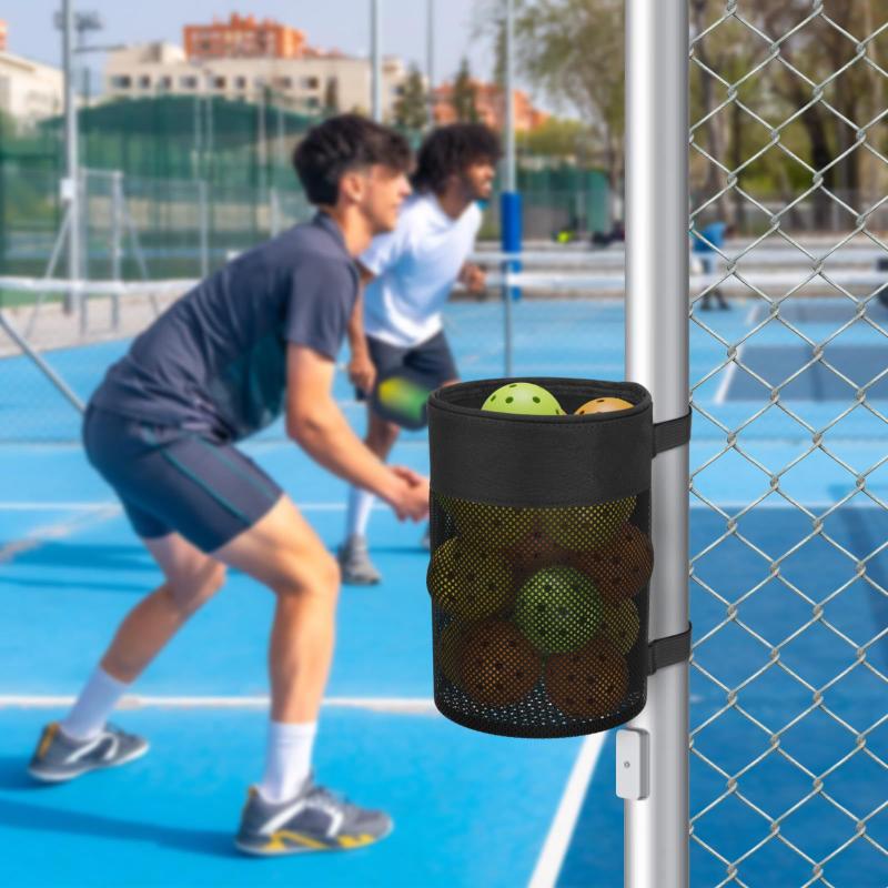 Bolsa de Rede para Pickleball Organizador Portátil para Pickleball Suporte Armazenamento de Bolas Rede para Homens Mulheres Meninos Meninas Jovens Adolescentes Atletas