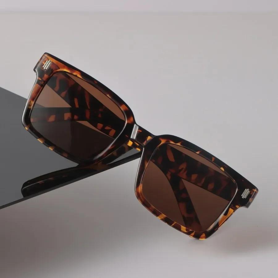 Designové čtvercové sluneční brýle Dámské Pánské Vintage Černé Sluneční brýle Módní Osobnost Brýle Zrcadlová čočka Sexy Značka