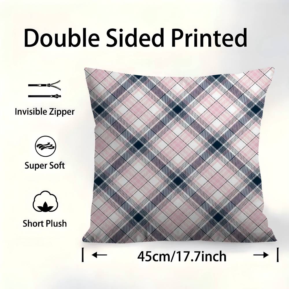 Brown Cloth Pattern Cushion Cover Pillowcase Upholstery Sofa Throw Pillow Home Decor Pillowcas