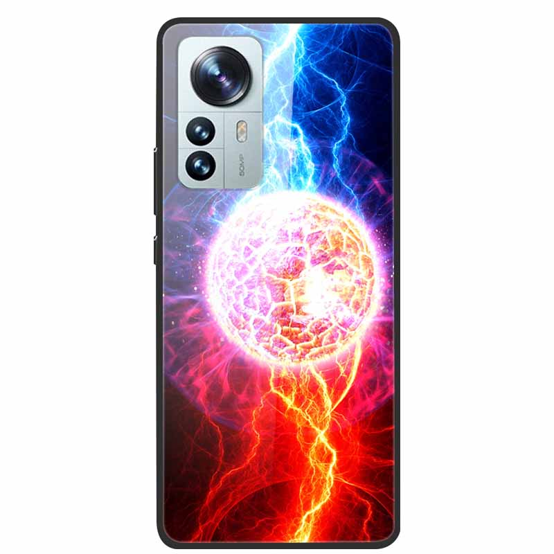 For Redmi Note 12S Case Tempered Glass Hard Back Cover for Xiaomi Redmi Note 12 Note12 Pro 4G 5G Phone Cases Note12S 12 S 12Pro