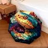 1 PC Automatic Folding Umbrella - Serpent Pattern, Portable & Foldable Design with 8 Ribs, Christmas Birthday Gifts