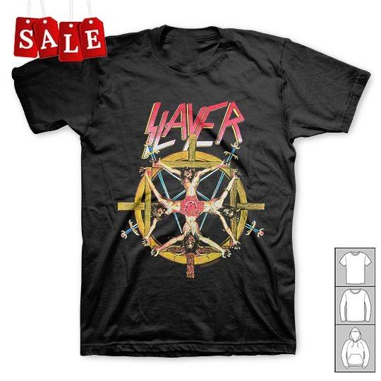 New Slayer Crucifixion Wheel Gift For Fans Unisex S-5XL Shirt UK217 Unisex T-Shirt L
