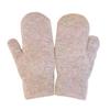 1 Pair Couple Winter Gloves Thickened Plush Knitted Five Fingers Unisex Anti-slip Cold Weather