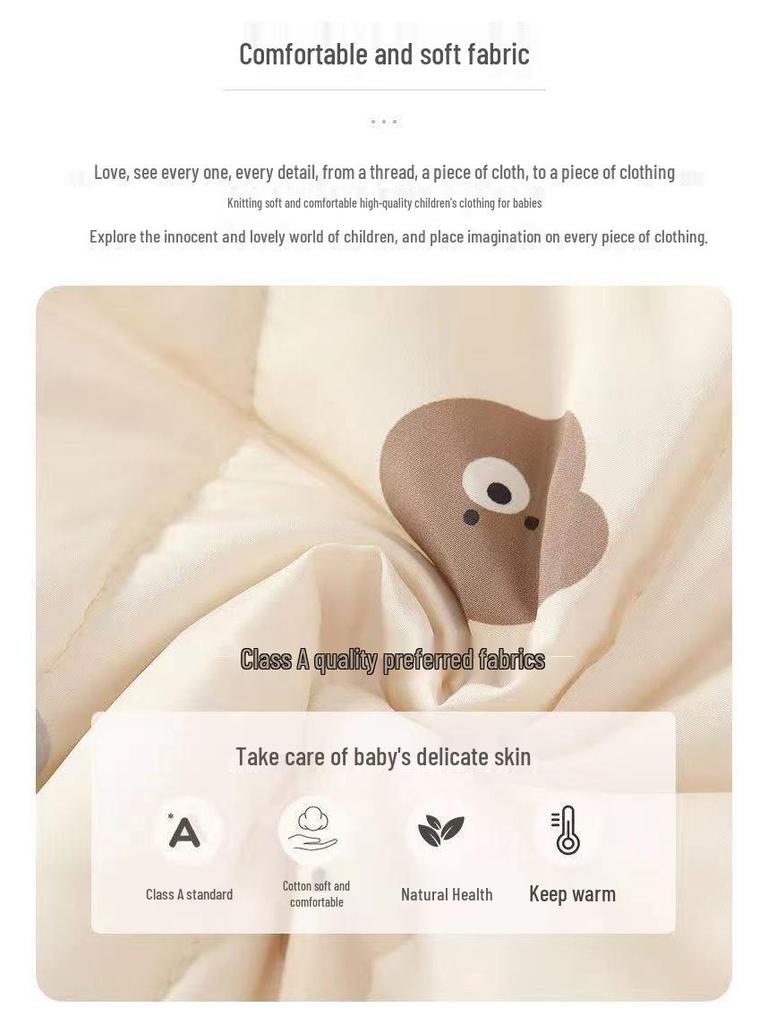 Super Cute Fleece-Lined Infant Jumpsuit – Winter Bodysuit for Newborns