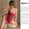 Sexy Lingerie Inner Underwear Nightwear One Piece Setup X033 [Agnel x] See-Through Women's (Red, Free)