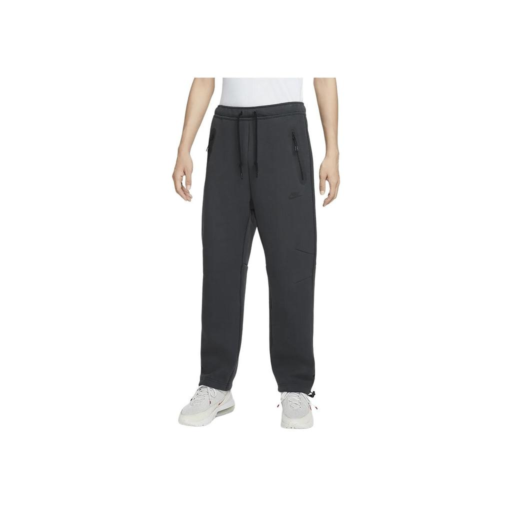 Nike Tech Lace-Up Versatile Straight-Leg Casual Pants Men Bottoms Coal-Black HJ6534-060