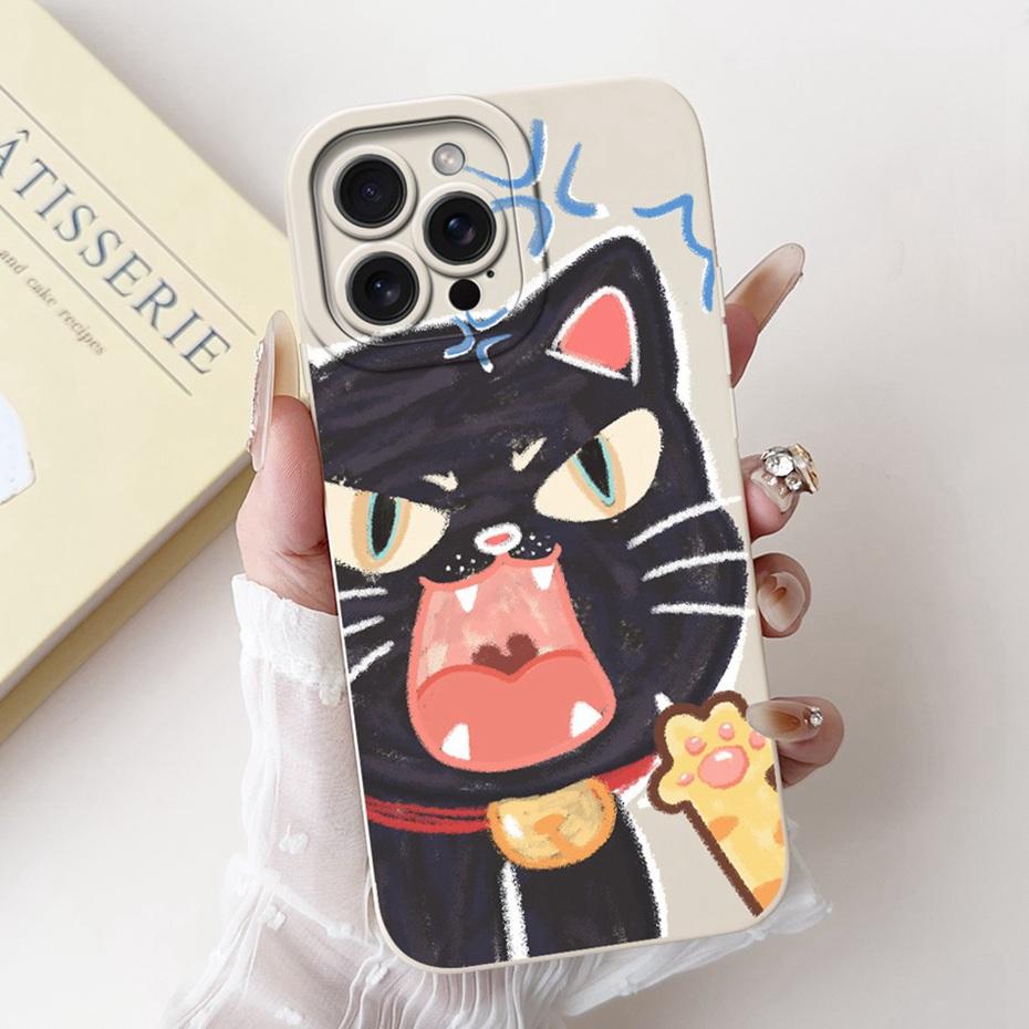 Objektiv-Schutzhülle für iPhone 15 Pro Max iPhone15 15Pro Niedlich Lustig Cartoon-Stil Gelee Silikon Weiche Handyhüllen
