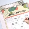 2026 Calendar Planner Wall Mount Paper Calendar 12 Month runs from January to December For Home Office School