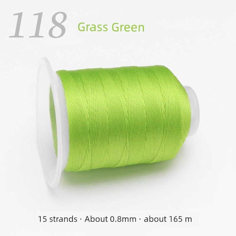 

15-прядный плетеный шнур ручной работы DIY Браслет из плетеного шнура цвета Моранди Плетеный шнур для переноски с пластиной «Драконья чешуя» Плетеный шнур Нить Grass Green(118/grass green])