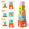 Geometric Wooden Puzzle Blocks For Kids With Cognitive Building Educational Toys