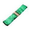 Cintura Elastica con Fibbia Dorata a Disco, Lurex e Paillettes, 60cm, da Donna, Fashion, Lucida, per Abiti
