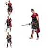 Roman Warrior Costume For Stage Performance With Polyester Fabric For Halloween