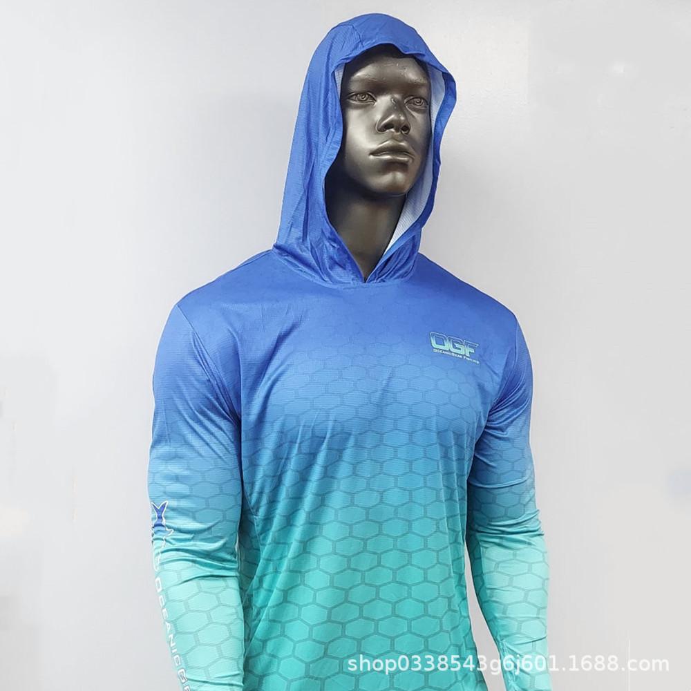 Long Sleeve Sunscreen Suit Hooded Mask Fishing Suit Luya Fishing Suit