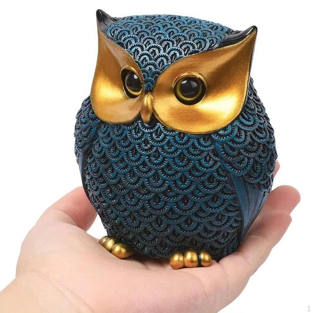 Owl Statue Animal Sculpture Compact Modern Shelf Decor Versatile Accents Figurine for Office