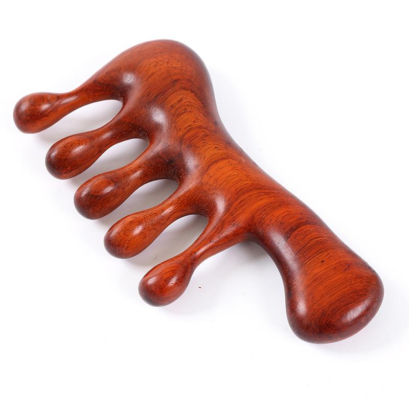 Hair Massage 8 Types Comb 5 Teeth Natural Ebony Comb Head  Handmade Anti Static Comb Meridian Massage ToolFor Massage & Scraping