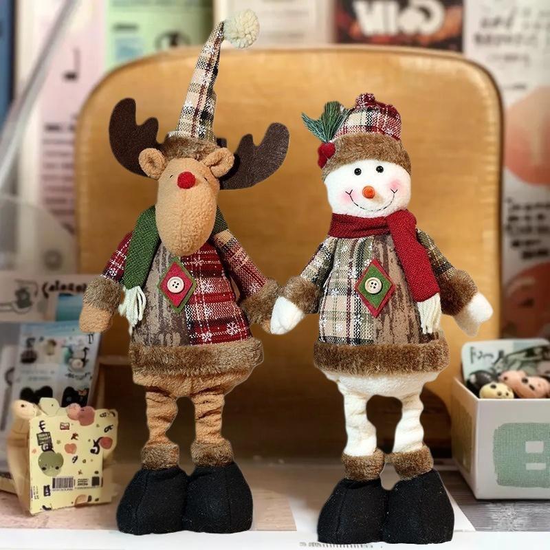 Christmas Ornament Xmas Gifts Telescopic Christmas Doll Merry Christmas Decorations For Home New Year