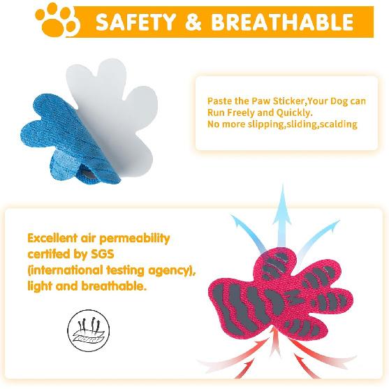 Dog Paw Protector Toe Grips for Senior Dogs Anti Slip Dog Paw Pads for Hot Pavement Whole Paws Pads for Dogs Traction Dog Boots & paw Protectors