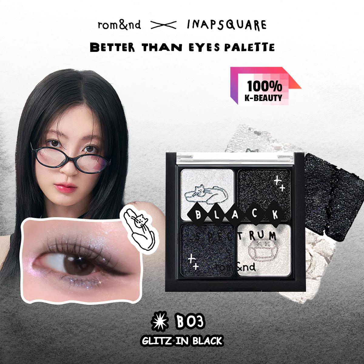 

romand X INAPSQUARE ПАЛЕТКА ТІНЕЙ BETTER THAN EYES 7.4г/0.26унц. 6.1г/0.22унц. (3 варіанти кольорів)