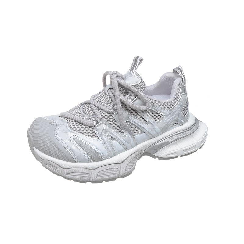 Mesh Breathable Dad Shoes Women's 2025 Summer New Trendy Shoes Fashion Versatile Casual Shoes Platform Heightening Sports Shoes