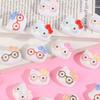 60/240PCS Cartoon bow tie glasses cat head creative handmade DIY cream glue resin accessories accessories jewelry materials