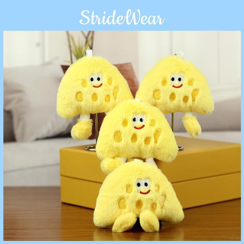 Creative And Fun Cheese Sandwich Plush Keychain Cute Accessory For Couples