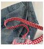 Korean Style Plaid Shoulder Bag - Cute, Fashionable, Versatile Underarm Bag for Women